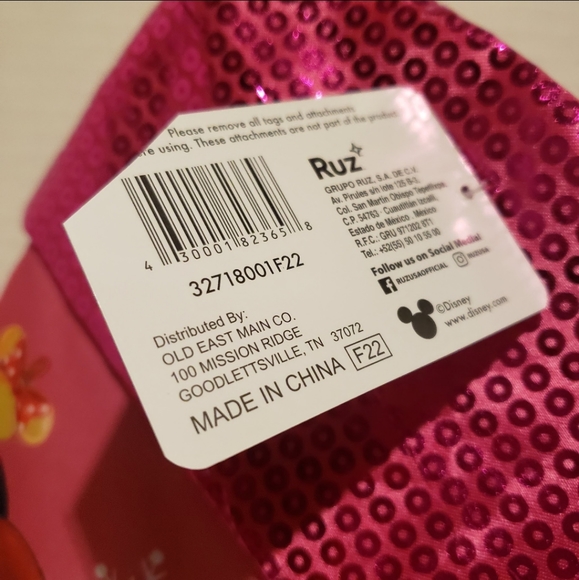 Minnie Mouse Christmas Stocking 15" Holiday Decor Disney Ruz NWT - Picture 4 of 5